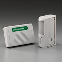 Posey Wireless Infrared Monitor Alarm System Green / White - 8376