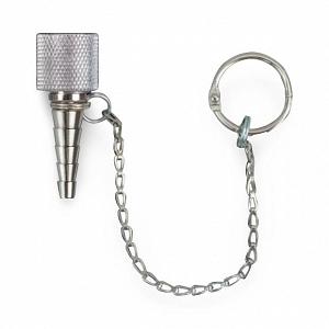 Precision Medical NIPPLE, F/HEX NUT TUBING FUNNEL RUSBL OXY W/CHAIN - 0159C