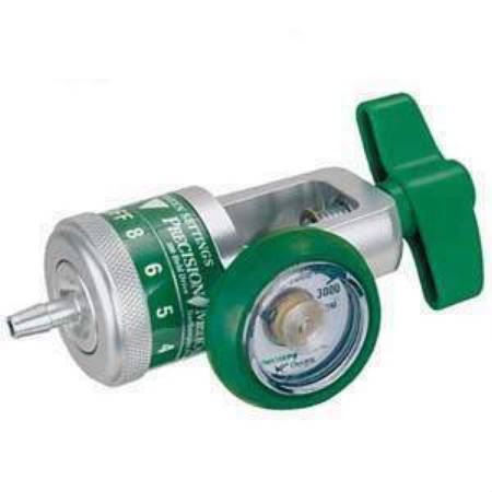 Precision Medical Easy Dial Reg Oxygen Regulator Adjustable 0 - 15 LPM Barb Outlet CGA-870 - 168715D