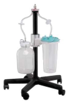 Precision Medical Suction Roll Stand Without Basin Five Leg Base - SCS2000