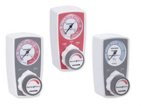 Precision Medical - Vacuum Regulator Continuous 0 - 200 mmHg Tubing Nipple DISS Hand Tight Adapter - PM3003