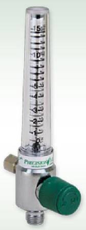 Precision Medical Precision Medical Oxygen Flowmeter Adjustable with 1 Power Take-Off 0 - 15 LPM Ohmeda Adapter - 1MFA1005PTO