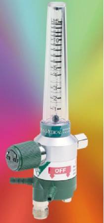 Precision Medical Select Oxygen Flowmeter 0 - 15 LPM Ohmeda Adapter - 3MFA1005