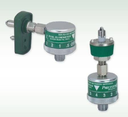 Precision Medical - Oxygen Flowmeter Dial 0 - 15 LPM 1/8 Inch NPT Female Connector - 7MFA1001