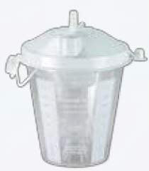 Precision Medical Precision Medical Suction Canister 2000 mL Float Valve Shut-Off - 502687-12