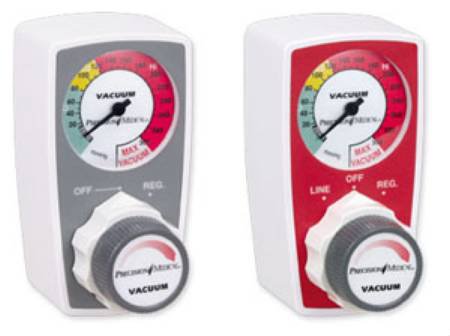 Precision Medical Precision Medical Vacuum Regulator Continuous 0 - 300 mmHg Tubing Nipple Chemetron Adapter - PM3105HV