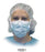 Precept Medical Products Surgical Mask Pleated Tie Closure One Size Fits Most Blue - 15201