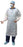 Precept Medical Products Over-the-Head Protective Procedure Gown One Size Fits Most Unisex White - 51602