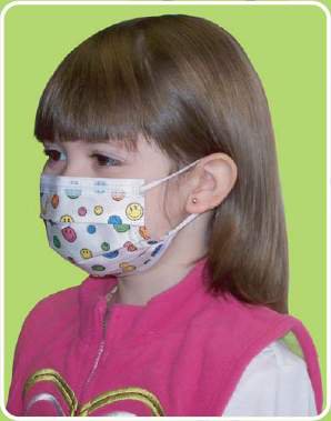 Precept Medical 15150 - Children's Procedure Face Mask Pleated Earloops - 750 Mask Per Case