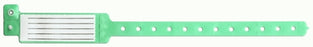 Precision Dynamics Veri-Color Identification Band Insert Wristband Permanent Snap Without Legend - 120-18-PDJ