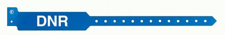 Sentry Superband Alert Bands - Identification Wristband Alert Band Permanent Snap DNR - 5055-13-PDM