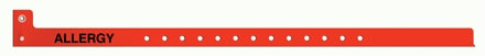 Sentry Superband Alert Bands - Identification Wristband Alert Band Permanent Snap Allergy - 5065-16-PDM