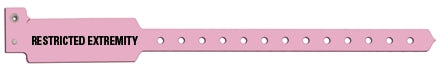 Precision Dynamics Sentry Superband Alert Bands Identification Band Alert Wristband Permanent Snap Restricted Extremity - 5075E-12-PD
