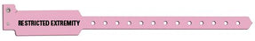 Sentry Superband Alert Bands - Identification Wristband Alert Band Permanent Snap Restricted Extremity - 5075E-12-PDM