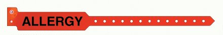 Precision Dynamics Sentry Superband Alert Bands Identification Band Alert Wristband Permanent Snap Allergy - 5065-16-PD