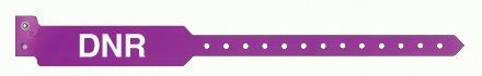 Sentry Superband Alert Bands - Identification Wristband Alert Band Permanent Snap DNR - 5055-33-PDM