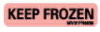 Precision Dynamics Pre-Printed Label Instructional Label Keep Frozen Fluorescent Red 5/16 X 1-1/4 Inch - V01FR6638