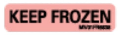 Precision Dynamics Pre-Printed Label Instructional Label Keep Frozen Fluorescent Red 5/16 X 1-1/4 Inch - V01FR6638