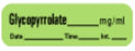 Precision Dynamics Pre-Printed Label Anesthesia Label Glycopyrrolate mg/ml Green 1-1/2 X 1/2 Inch - LAN-9