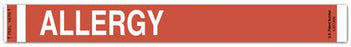 Short Stay Tabless 3050 Alert Bands - Identification Wristband with Shield Alert Band Adhesive Closure Allergy - 3050-16-PDR
