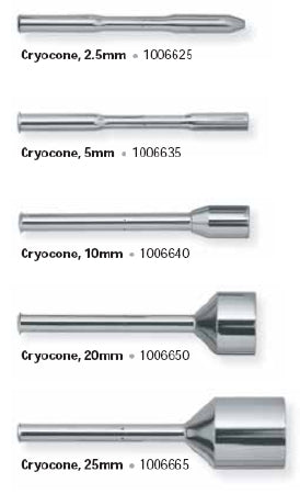 Premier Dental Products Cryosurgical Cones 2.5 mm, 5 mm, 10 mm, 20 mm and 25 mm - 1006670