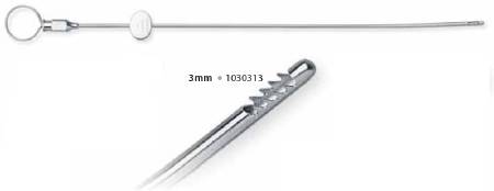 Premier Dental Products Premier Endometrial Biopsy Curette premier Novak Single-ended Rigid Handle 3 mm Tip Curved Round Tip with Sharp Serrated Teeth - 1030313