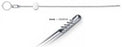 Premier Dental Products Premier Endometrial Biopsy Curette premier Novak Single-ended Rigid Handle 4 mm Tip Curved Round Tip with Sharp Serrated Teeth - 1030314