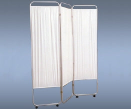 Presco Weber 48700 Series Privacy Screen Folding 2-Panel Anodized Aluminum / Vinyl - 48700-B010