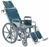 Tuffy Extra Wide - Reclining Wheelchair Desk Length Arm Elevating Legrest Dark Blue Upholstery 20 Inch Seat Width Adult 250 lbs. Weight Capacity - 552718