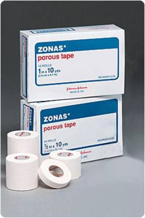Patterson Medical Supply Zonas Athletic Tape Porous Cotton 1-1/2 Inch X 15 Yard White NonSterile - 32042