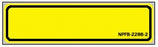 Barkley - Blank Label Multipurpose Label Black, Yellow 1-3/8 X 5-3/8 Inch - NPFB-2286-2