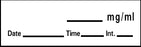 Precision Dynamics Barkley Pre-Printed Label Anesthesia Label mg/mL Date Time Int White 1-1/2 X 1/2 Inch - LAN-84