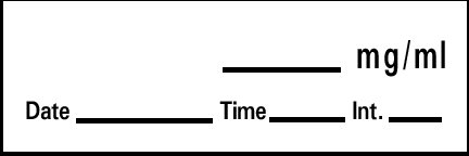 Barkley - Drug Label Anesthesia Label _mg/mL Date_Time_Int_ White 1/2 X 1-1/2 Inch - LAN-84