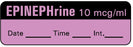 Barkley - Drug Label Anesthesia Label EPINEPHrine 10 mcg/mL date_time_int_ Violet 1/2 X 1-1/2 Inch - LAN-6D10