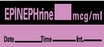 Barkley - Drug Label Anesthesia Label EPINEPHrine mcg/mL date_time_int_ Violet 1/2 X 1-1/2 Inch - LAN-6
