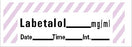 Barkley - Drug Label Anesthesia Label Labetalol mg/mL Date_Time_Int Violet / White 1/2 X 1-1/2 Inch - LANS-117