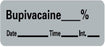 Barkley - Drug Label Anesthesia Label Bupivacaine_% Date_Time_Int_ Gray 1/2 X 1-1/2 Inch - LAN-42PC