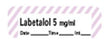 Precision Dynamics Pre-Printed Label Anesthesia Label Labetalol 5 mg/ml Violet / White 1-1/2 X 1/2 Inch - LANS-117D5