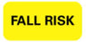 Precision Dynamics - Pre-Printed Label Advisory Label Yellow Fall Risk Black Alert Label 1-1/2 X 3/4 Inch - N-3403