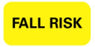 Precision Dynamics Pre-Printed Label Advisory Label Fall Risk Yellow 1-1/2 X 3/4 Inch - N-3403