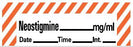 Precision Dynamics Pre-Printed Label Anesthesia Label Neostigmine Red / White 1-1/2 X 1 Inch - LANS-15