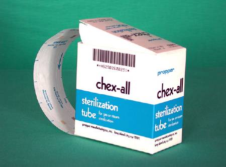 Propper Manufacturing Chex-All Sterilization Roll EO Gas / Steam 9 Inch X 100 feet White Heat Seal Paper / Film - 2600900