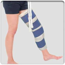 Ezy Wrap - Knee Immobilizer One Size Fits Most 18 Inch Length Left or Right Knee - 01259-C-C2-18-01