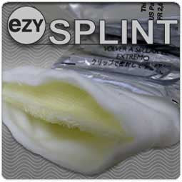 EzySplint - Padded Splint Roll 5 Inch X 15 Foot Fiberglass / Polypropylene White - 00EZ5-L-02