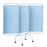 Winco SCREEN, 3-PANEL STEEL W/CSTRS LIGHT BLUE - 3139-94