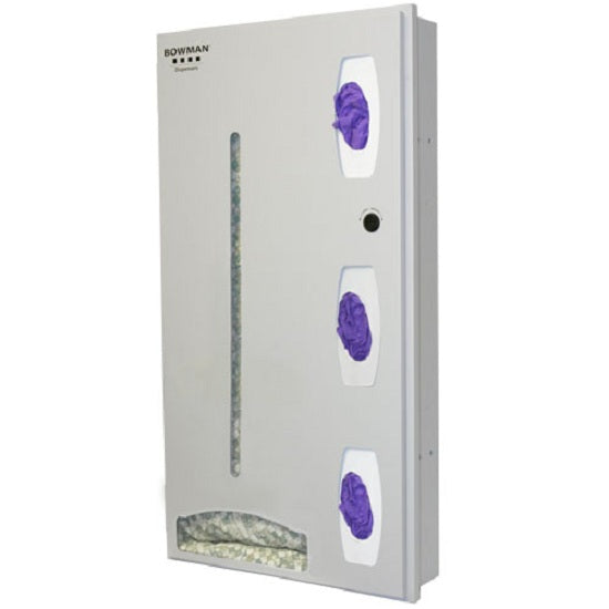 Bowman Dispensers-REe502-0012 : Semi-Recessed Ppe Dispensing System-Space Saver