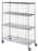 R & B Wire Products Wire Linen Cart 5 Inch Casters, Two Locking 500 Lb Per Shelf - LC246072