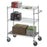 R & B Wire Products Utility Cart Chrome Plated 36 X 24 X 42 Inch 2 Shelves - UC2436SOL