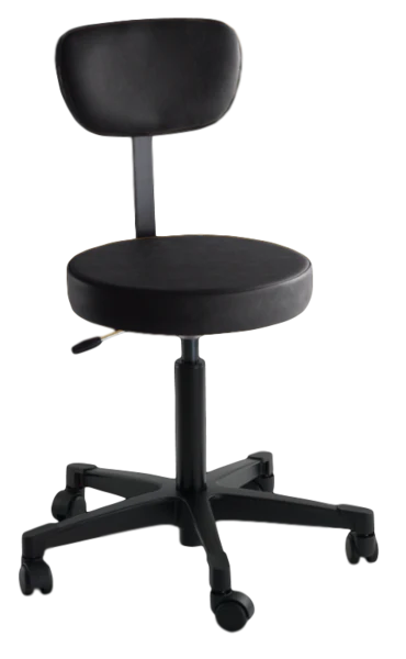 5300 Series - Exam Stool Backrest Pneumatic Height Adjustment 5 Casters - 5356