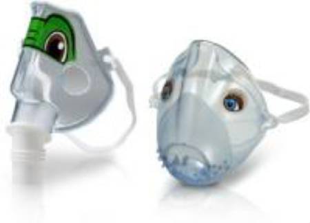 Respironics SideStream Plus Aerosol Face Mask Short Style Pediatric User One Size Fits Most Adjustable Elastic Head Strap - HS880
